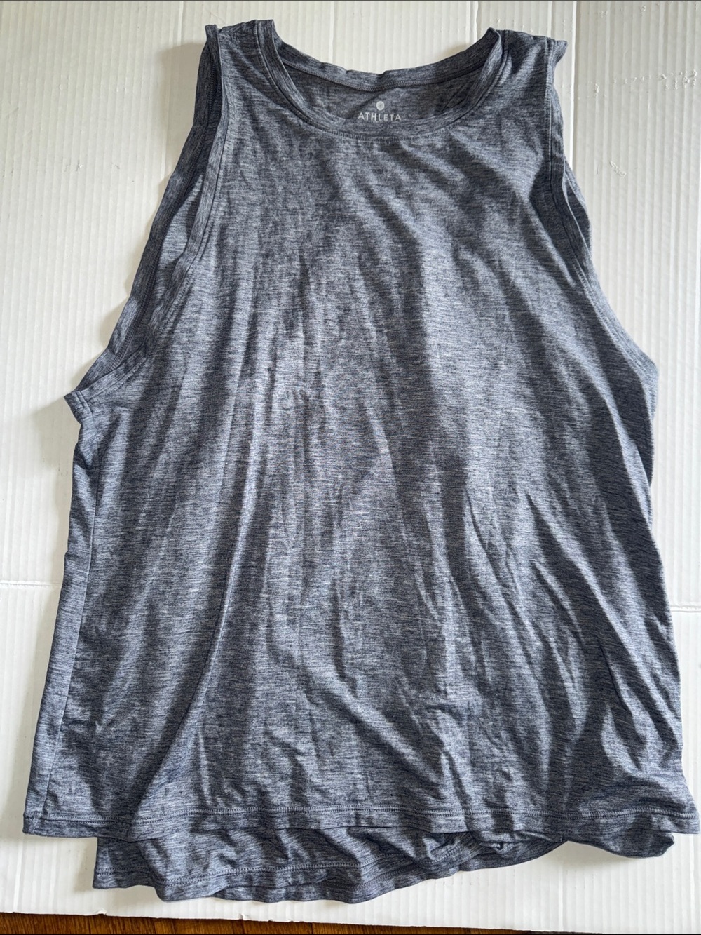Athleta Heathered Charcoal Performance Tank